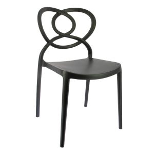 Chaise AMOR en polypropylène style design pour extérieur